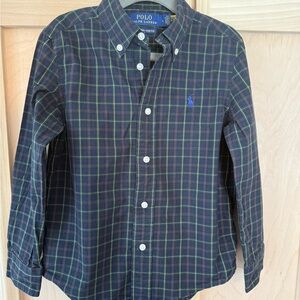 Ralph Lauren Navy Plaid Shirt